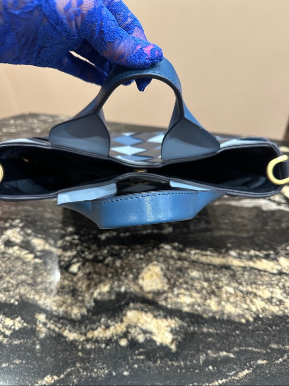 Michael Kors Mott Woven Leather Tote - Picture 11 of 13